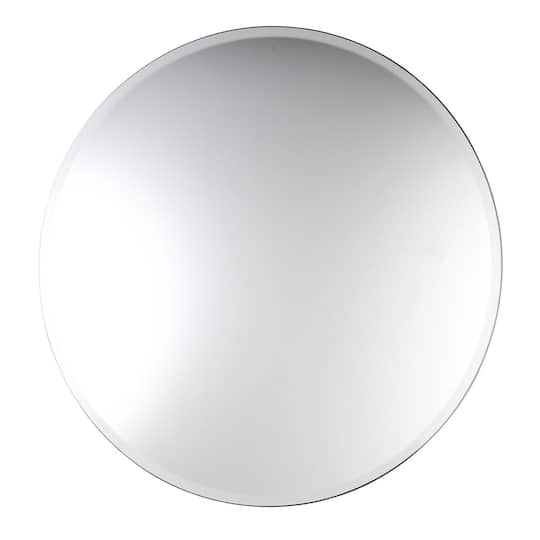14 Beveled Round Mirror By Artminds, Round Beveled Mirror Centerpiece